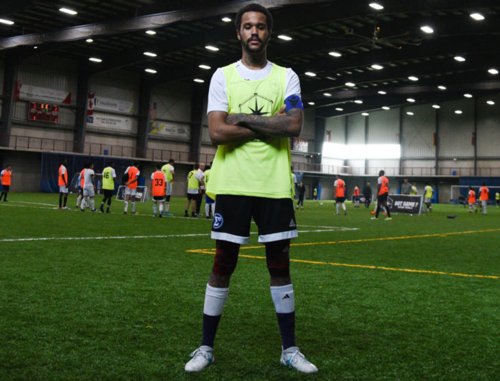 Elijah Larin during last week's Open Trials in Toronto. (Martin Bazyl, CPL)