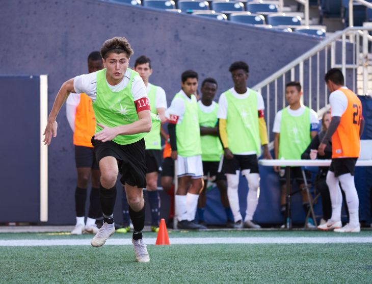 Tyler Attardo during Day 1 of the Open Trials in Winnipeg. (David Lipnowski, CPL)