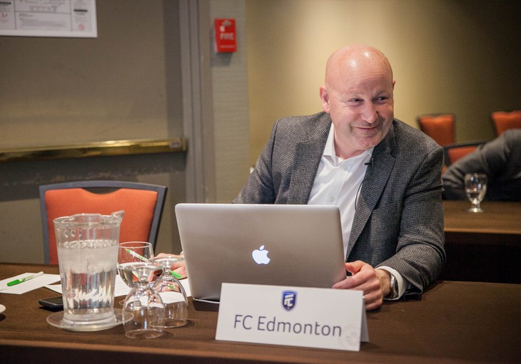 FC Edmonton head coach Jeff Paulus.