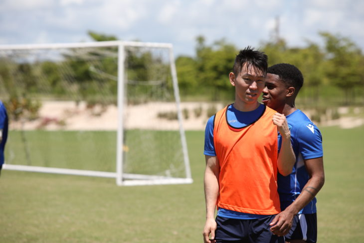 FC Edmonton's Son Yongchan during training camp in the Dominican. (Nora Stankovic/CPL)