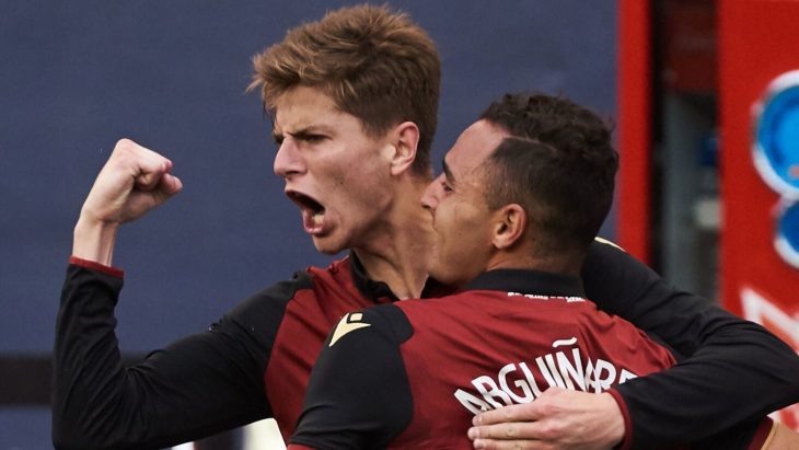 Valour FC striker Tyler Attardo celebrates scoring his first professional goal. (CPL)