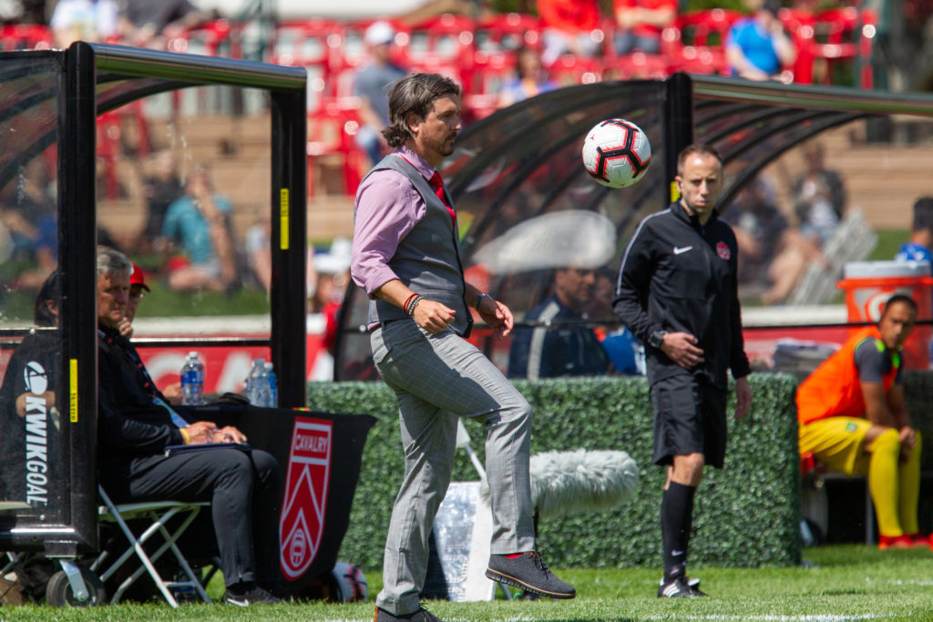 Cavalry head coach Tommy Wheeldon Jr.'s still got it. (Photo: Tony Lewis/CPL).