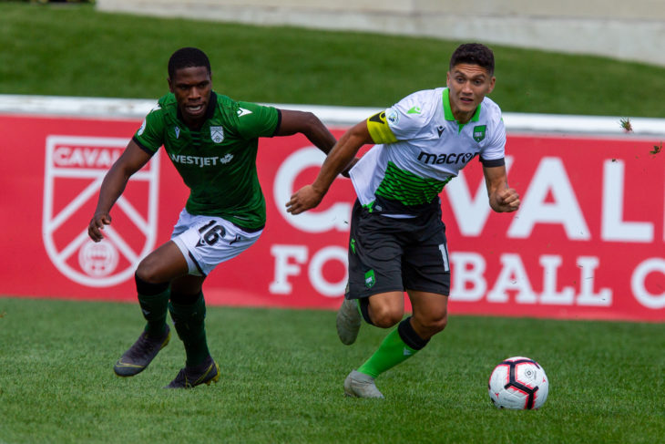 Canadian Premier League - Cavalry FC v York9 FC - ATCO field at Spruce Meadows, Calgary, Alberta, Canada - Jul 21, 2019 Tony Lewis/CPL