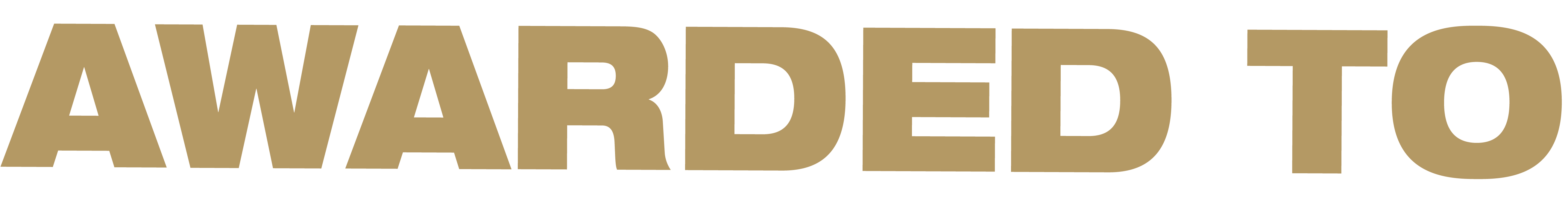 awarded to