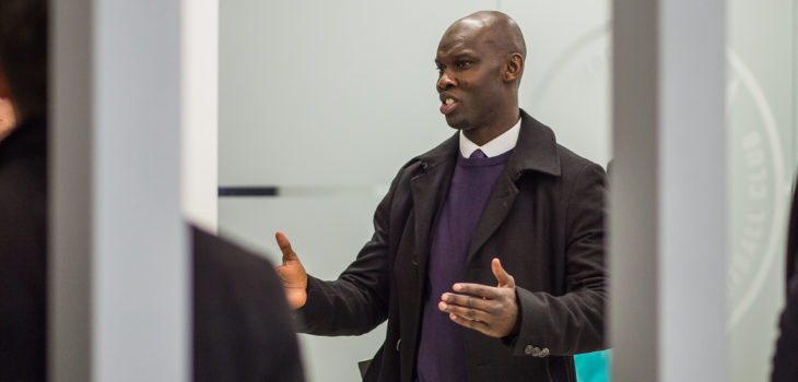 Pacific FC coach Pa-Modou Kah. (Photo: Pacific FC).