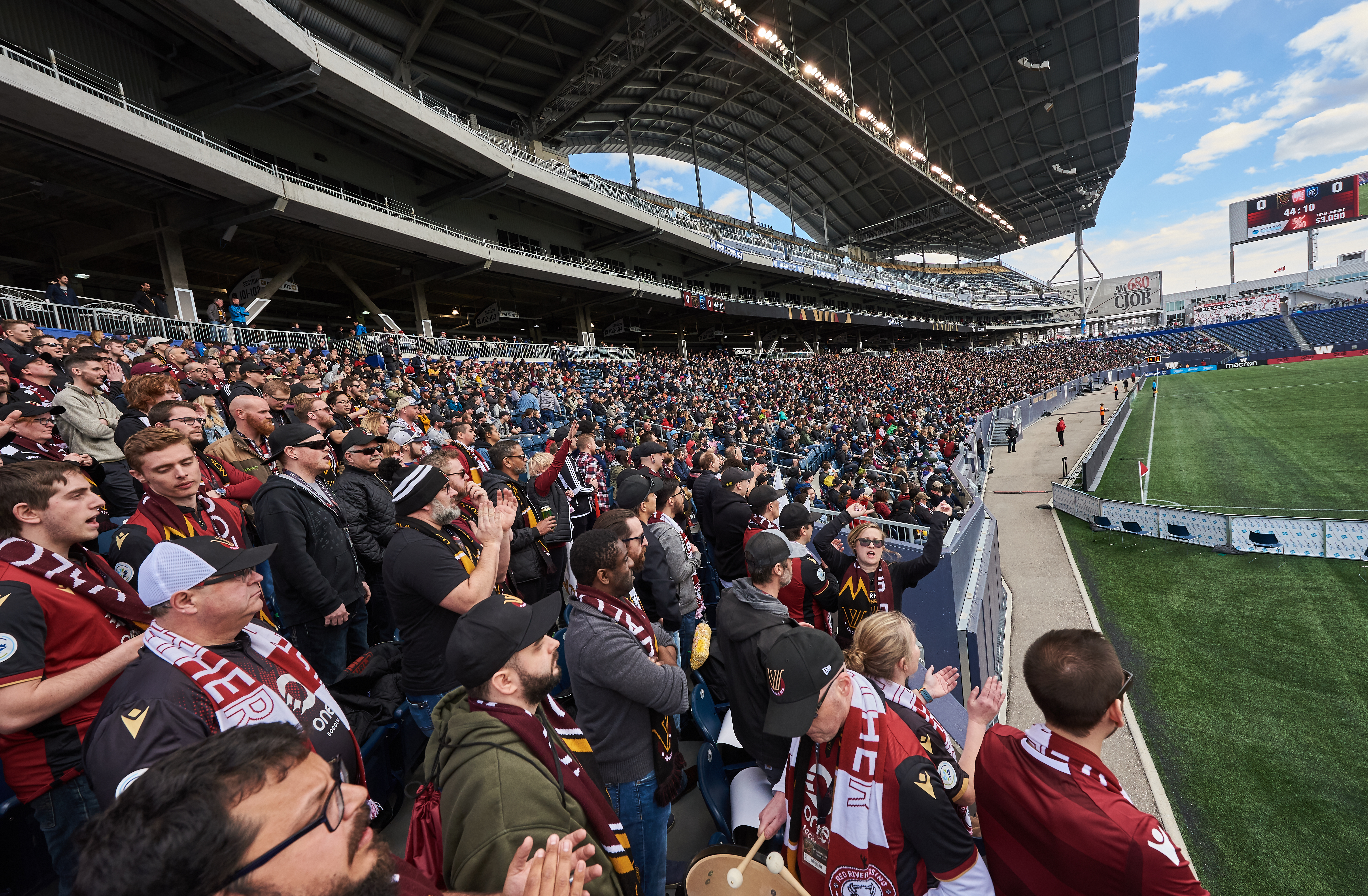 Valour FC’s inaugural home match against the visiting FC Edmonton. (Valour FC)