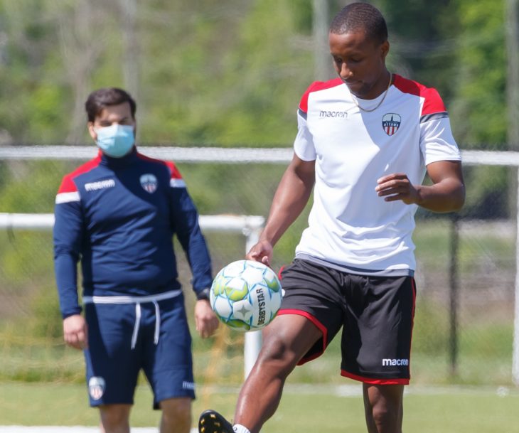 Atlético Ottawa's Malcolm Shaw. 