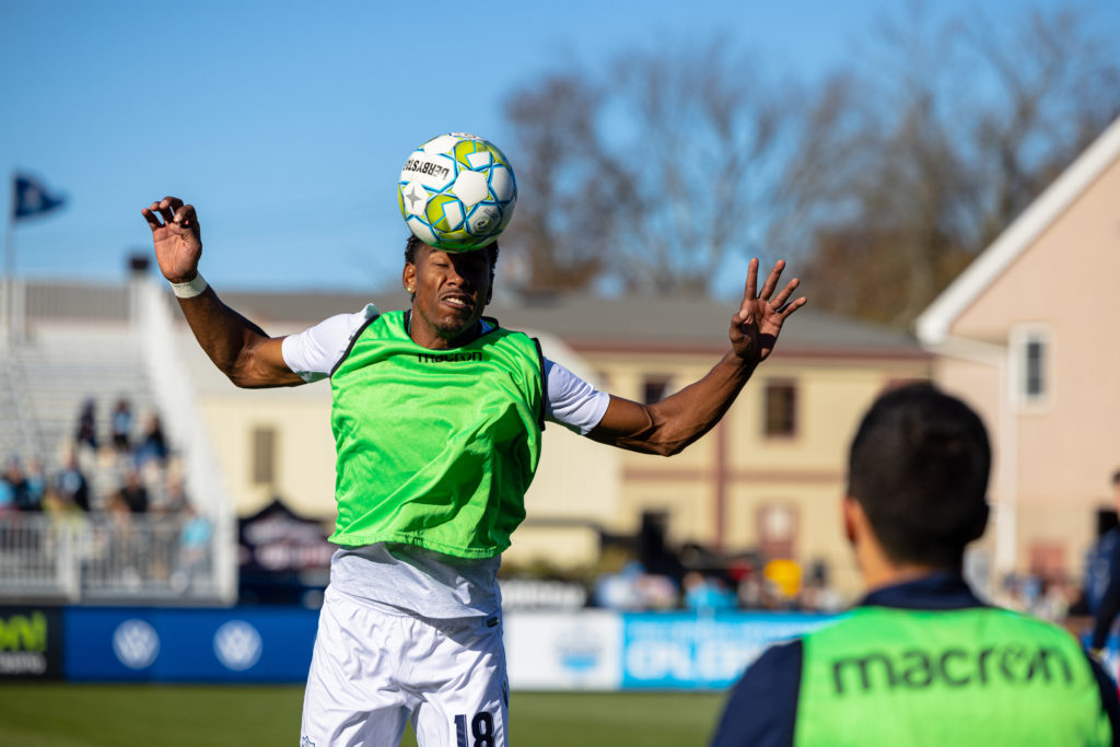 Halifax, Nova Scotia - Nov 07, 2021: during the match between HFX Wanderers FC and Atletico Ottawa at the Wanderers Grounds in Halifax, Nova Scotia. (Trevor MacMillan/HFX Wanderers FC)