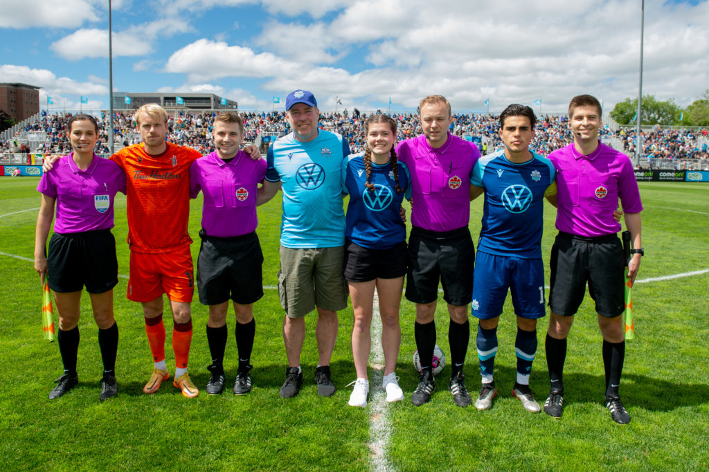 Halifax, Nova Scotia - Jun 19, 2022: Canadian Premier League match between the HFX Wanderers FC and Forge FC at the Wanderers Grounds in Halifax, Nova Scotia. (Trevor MacMillan/HFX Wanderers FC)