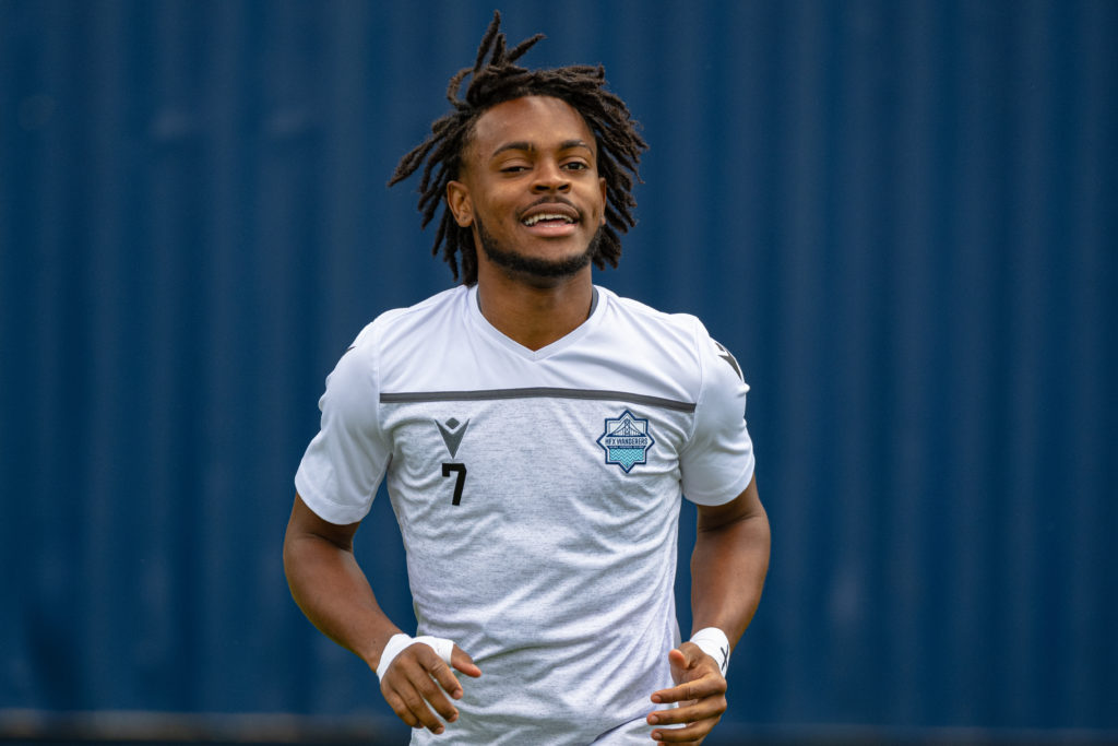 Halifax, Nova Scotia - Jun 19, 2022: Canadian Premier League match between the HFX Wanderers FC and Forge FC at the Wanderers Grounds in Halifax, Nova Scotia. (Trevor MacMillan/HFX Wanderers FC)