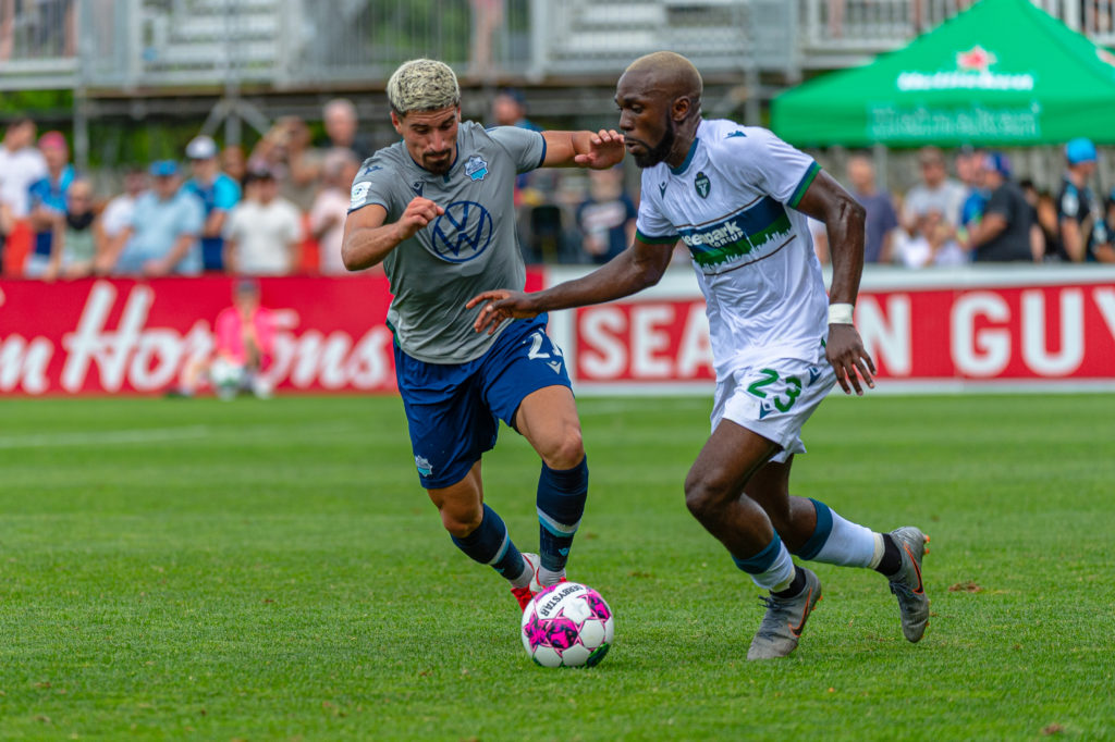 Halifax, Nova Scotia - Aug 01, 2022: Canadian Premier League match between the HFX Wanderers FC and York United FC at the Wanderers Grounds in Halifax, Nova Scotia. (Trevor MacMillan/HFX Wanderers FC)