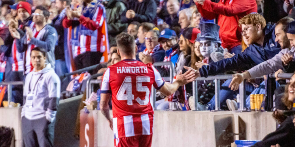 Carl Haworth after leaving the 2022 CPL Final. (Photo: David Chant)