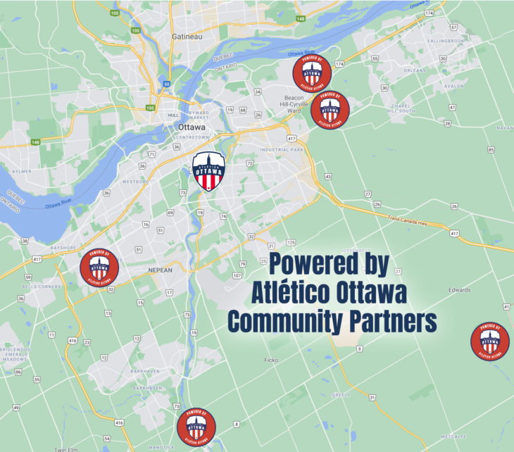 Powered by Atlético Ottawa Community Partner Locations 