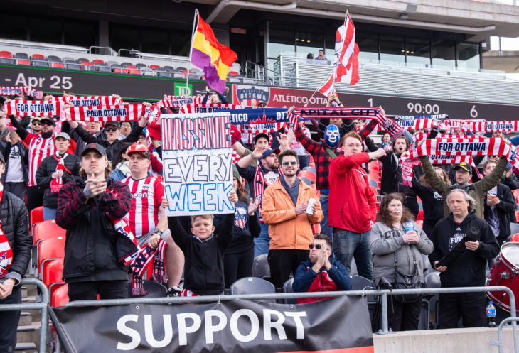 Valour FC vs Atletico Ottawa April 24, 2022 PHOTO: Andrea Cardin/Freestyle Photography/CPL